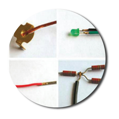 各式铜片和引出线搭接